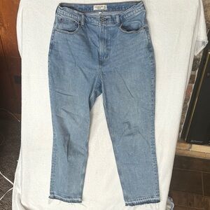 Abercrombie & Fitch Blue Ultra High Rise Jeans